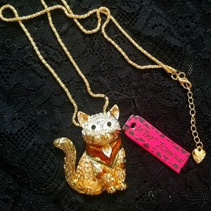 Betsey Johnson Cat Necklace